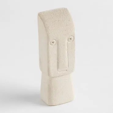 Statua di Pietra Arenaria Edy Beige Crema - Sklum