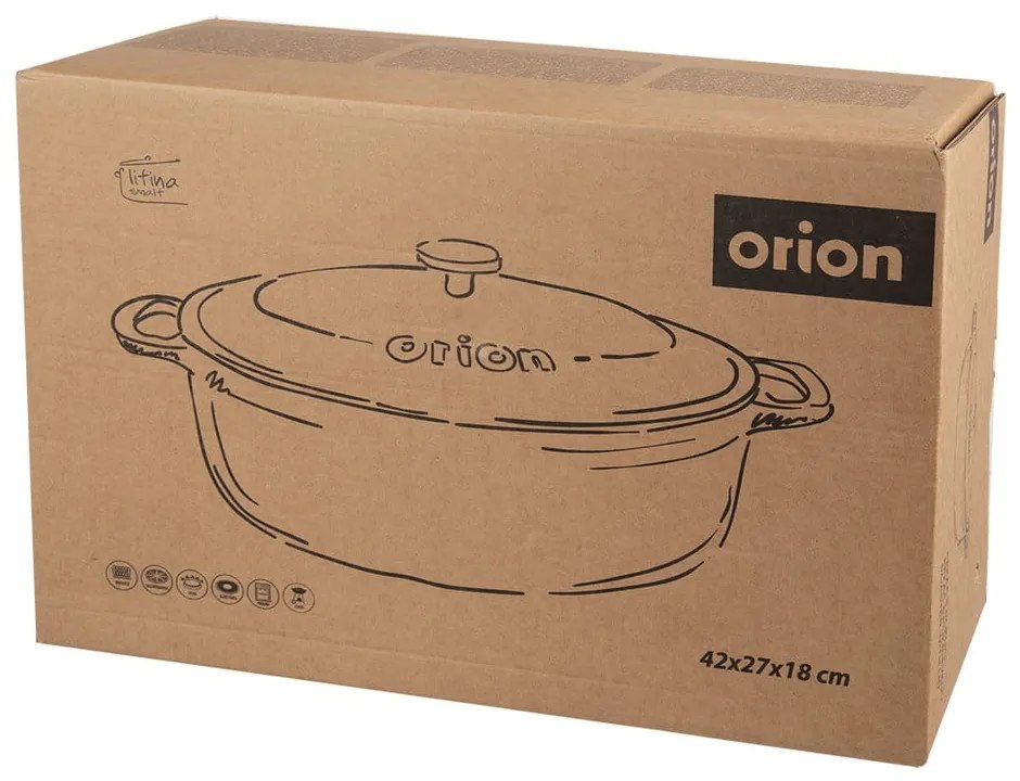 Teglia da forno in ghisa 27x42 cm LITINA SMALT - Orion