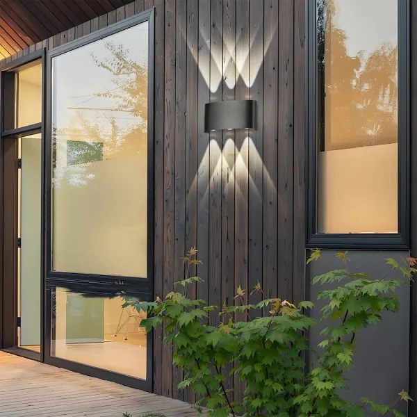 Brilagi - Applique LED da esterno FLAREBOX LED/6W/230V nero IP65