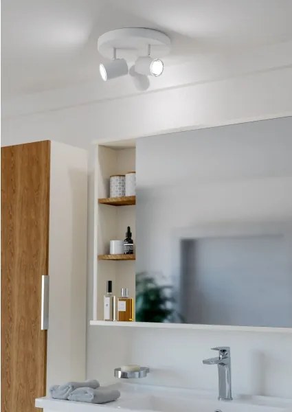 Eglo 901962 - Faretto da bagno CONSUMA 3xGU10/5W/230V IP44 bianco