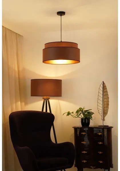 Brilagi - Lampadario a cavo OREGON VEGE 1xE27/15W/230V Ø 45 cm marrone