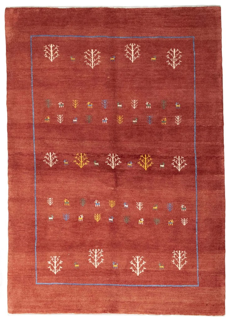 Gabbeh Tappeto persiano 210x150 Rosso (Iran) Annodato A Mano