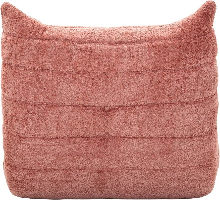 Puof a sacco rosa con rivestimento in bouclé Mask – Mauro Ferretti