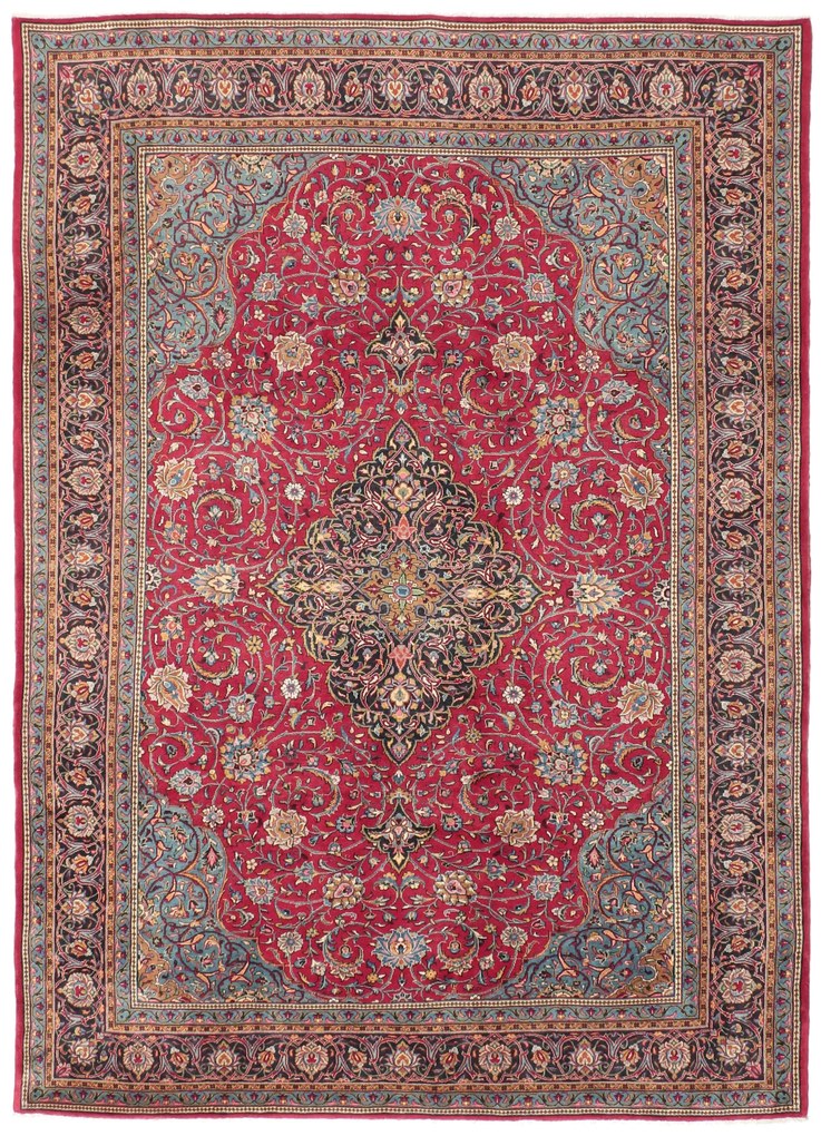 Sarouk Tappeto 350x260 (Iran) Annodato A Mano