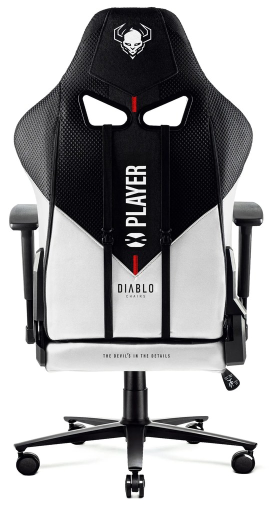 Sedia Da Gaming Diablo X-Player 2.0 in materiale Normal Size: Bianco-nero