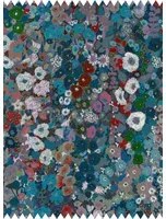 House of Hackney Stoff Hollyhocks - Velvet - Winter