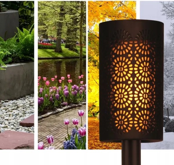 Lampada solare LED con sensore crepuscolare LED/2V IP44 600 mAh