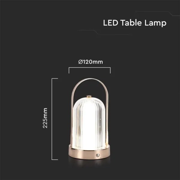 Lampada da tavolo LED dimmerabile LED/1W/5V 3000-6000K 1800 mAh oro