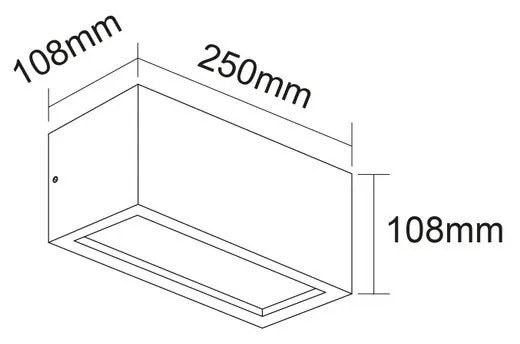 Plafoniera moderno da esterno Vigo E27 marrone 25 cm x 10.8 cm IP54