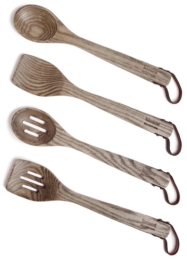 Set di utensili da cucina in legno 4 pezzi - Bonami Selection