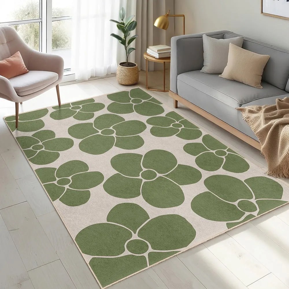Tappeto verde lavabile 120x180 cm Green Meadow – Mila Home