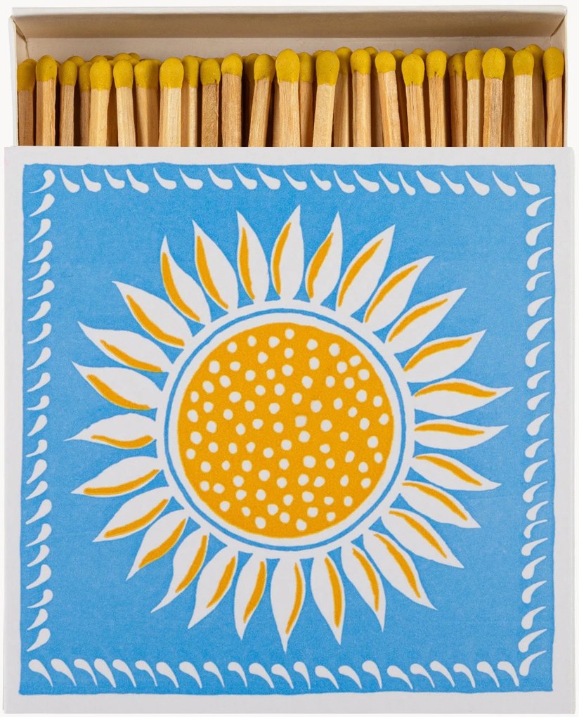 Scatola di fiammiferi di design Matchbox Ariana Sunflower