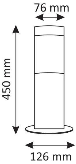Lampada da esterno LED RGBW dimmerabile OSLO 1xE27/6,5W/230V IP44 antracite