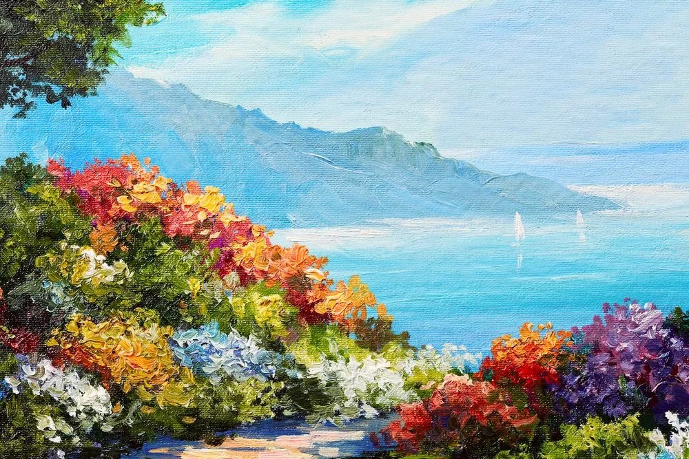 Quadro su tela – Vista sul mare