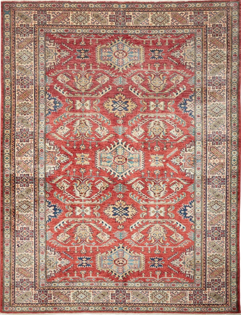 Kazak Tappeto orientale 170x220 Rosso (Pakistan) Annodato A Mano