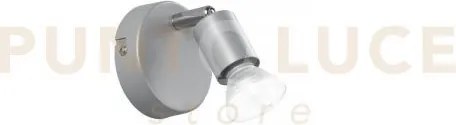 Spot led cooper silver 1 luce attacco gu10 led 5w 400lm 2700k 11x4,...