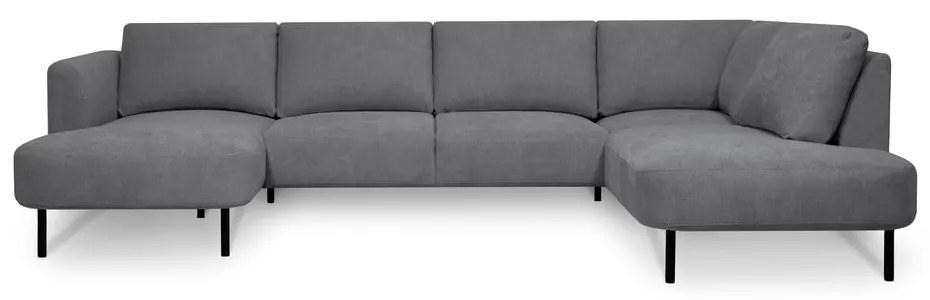 Divano angolare grigio scuro (angolo destro/"U") Hero - Scandic