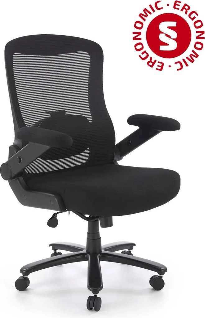 Sedia da ufficio Cyborg nera – 80x74x111-117 cm
