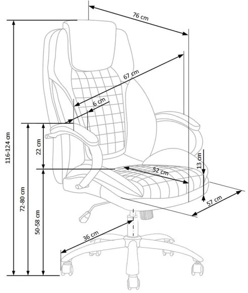 Sedia da ufficio CALMARA nera