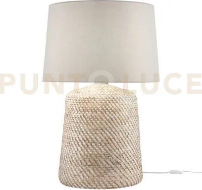 Lume thonet in rattan naturale con paralume 1 luce attacco e27 h.82...