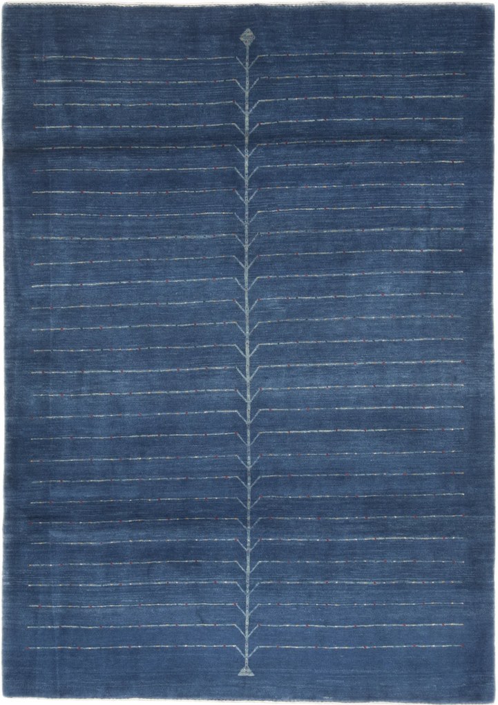 Gabbeh Tappeto 170x240 Blu (Iran) Annodato A Mano