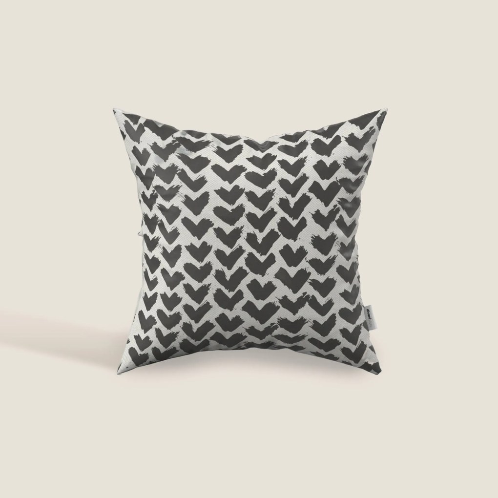 Arrow cuscini geometrici disponibile in diversi colori realizzato in tessuto Idrorepellente nero