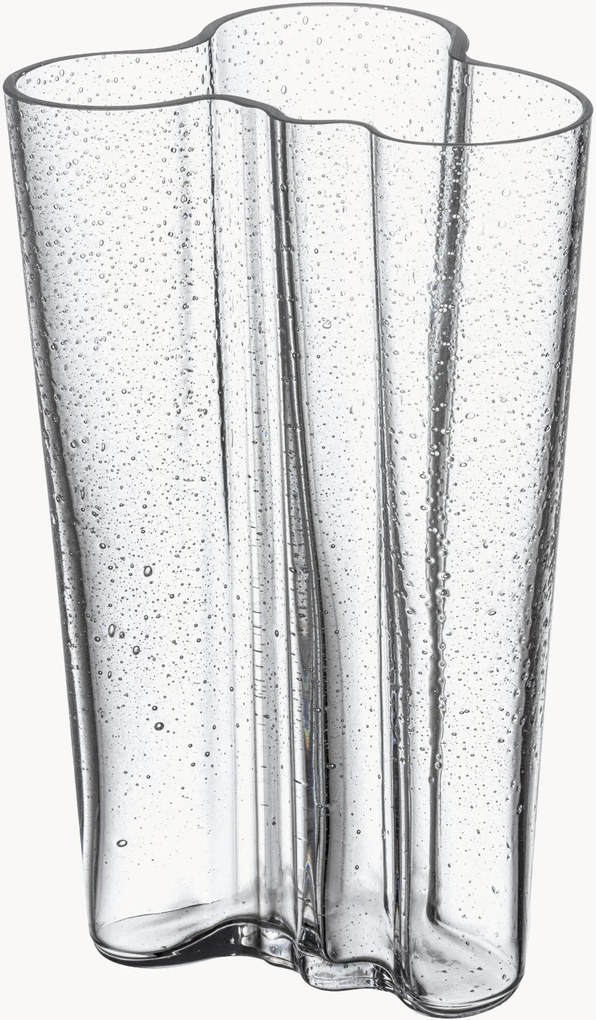 Vaso in vetro soffiato Aalto, alt. 20 cm