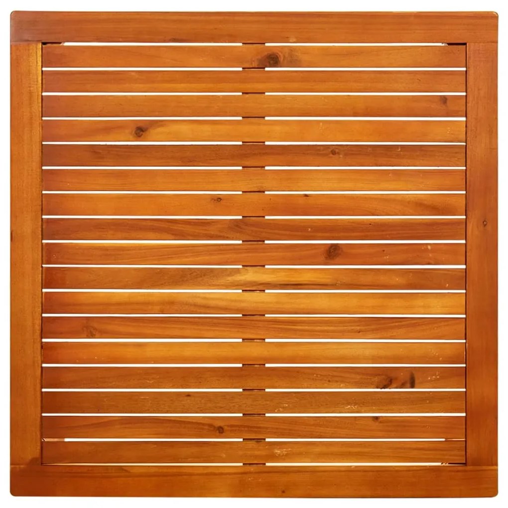 Tavolino da giardino 85x85x45 cm in legno massello di acacia