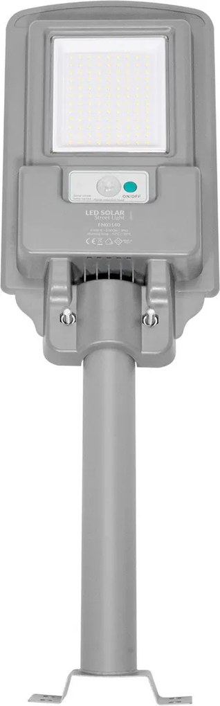 Armatura LED Solare 2000 lm Autonomia 12 ore con Telecomando e Braccio Colore Bianco Naturale 4.000K