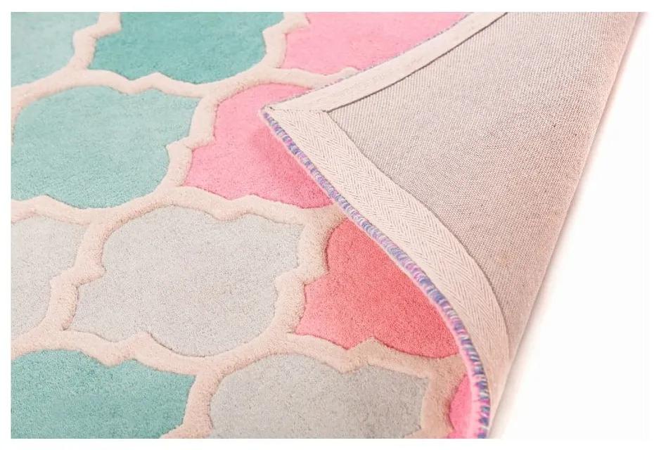 Tappeto in lana rosa 160x220 cm Rosella - Flair Rugs