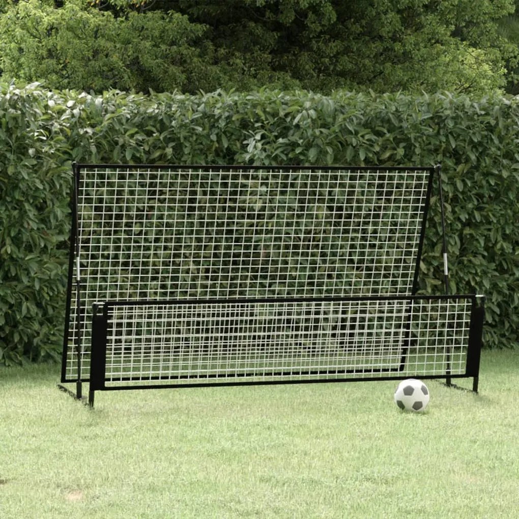 Porta Da Calcio A Rimbalzo 2 İn 1 202x104x120 Cm İn Acciaio /