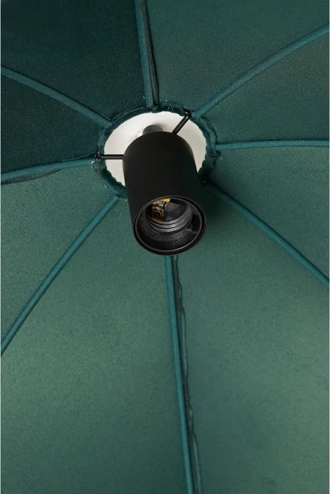 Lampadario in colore petrolio con paralume in tessuto ø 40 cm Malacia - Light &amp; Living