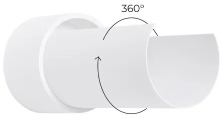 Sollux SL.1676 - Applique FLASH 1xE27/15W/230V bianco