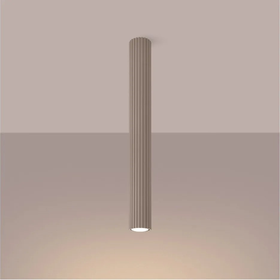 Faretto grigio tortora in metallo Gleam – Sollux