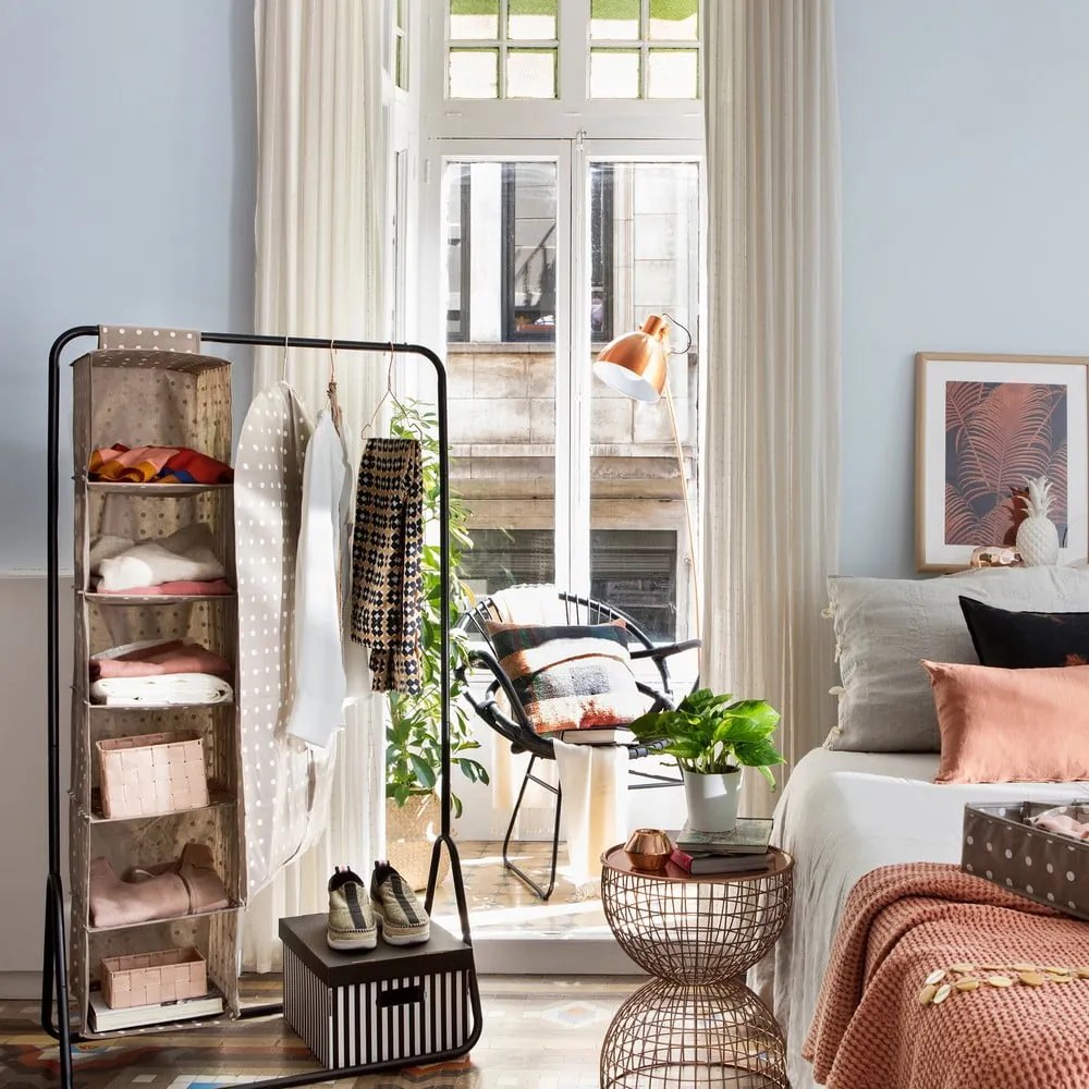 Organizer beige a 6 scomparti Dots Rivoli - Compactor