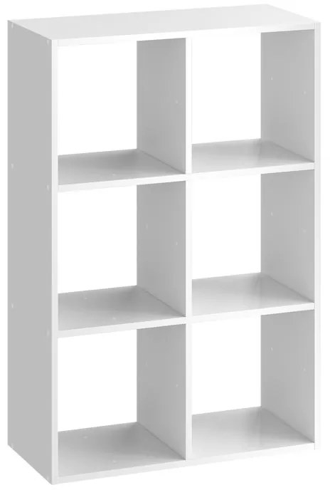 Mensola a muro 6 cubi Kub SPACEO rettangolare in truciolare L 70 x P 31.7 cm bianco