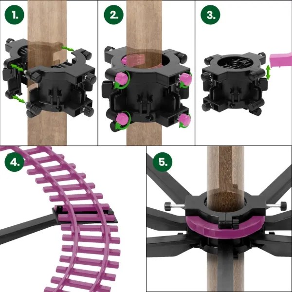 Decorazione natalizia a LED 10xLED/4xAA treno