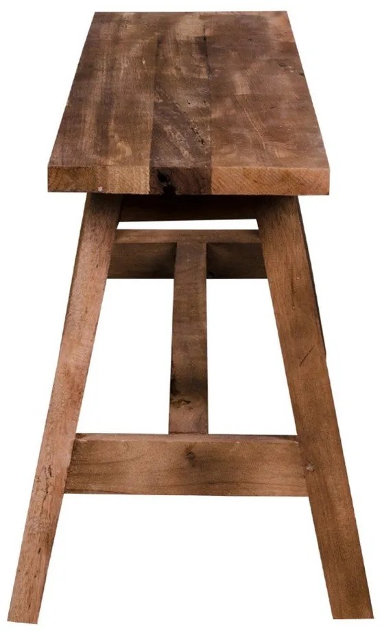 Panca da giardino marrone in legno massiccio Barcelona – House Nordic