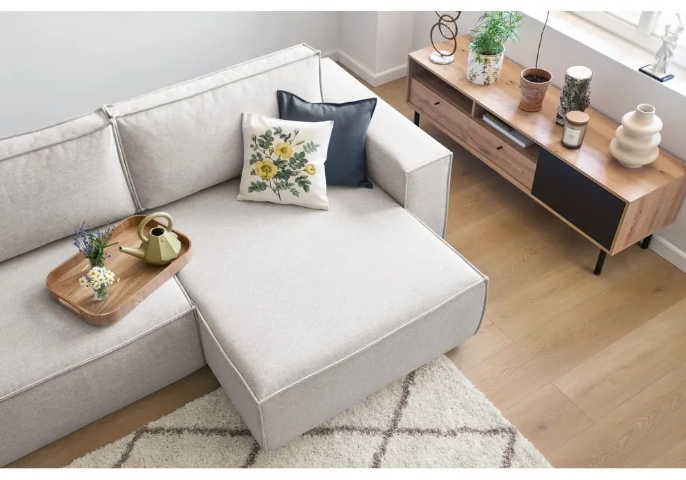 Divano letto angolare beige (variabile) Nihad structural - Bobochic Paris