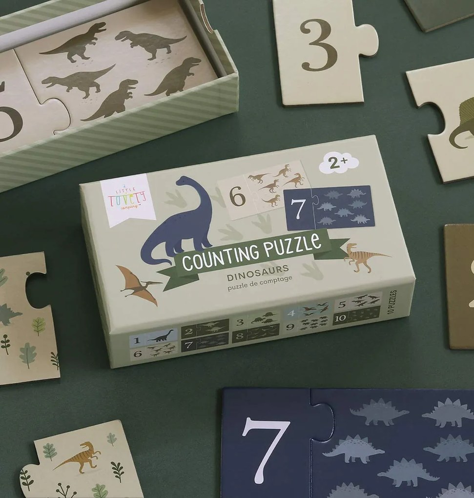 A Little Lovely Company - puzzle di numeri - dinosauri