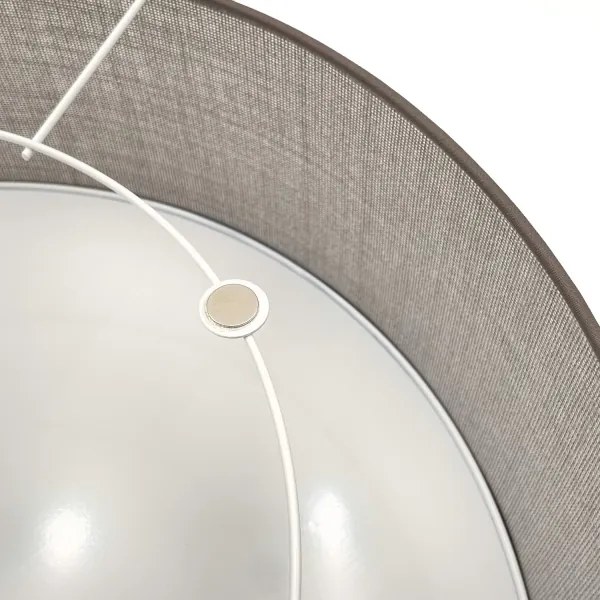 Plafoniera SIRJA 1xE27/15W/230V Ø 35 cm marrone