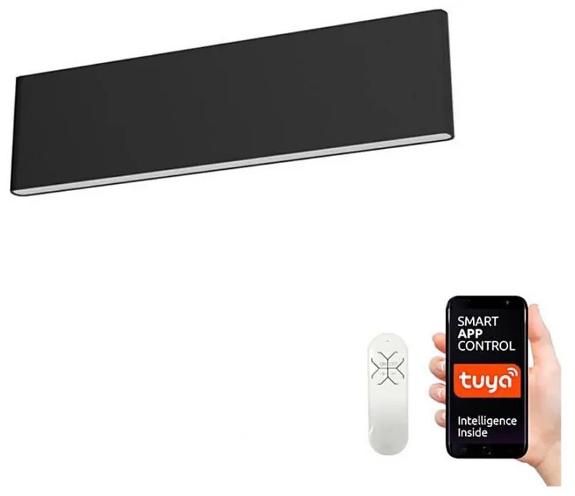 Immax NEO - Applique a LED dimmerabile LISTON LED/8W/230V nera + T