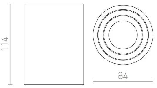 RED - Design Rendl - R12044 - Faretto MOMA 1xGU10/35W/230V bianco