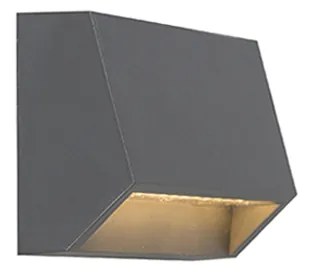Lampada da parete per esterni moderna grigio scuro con LED IP54 - Sandstone 1