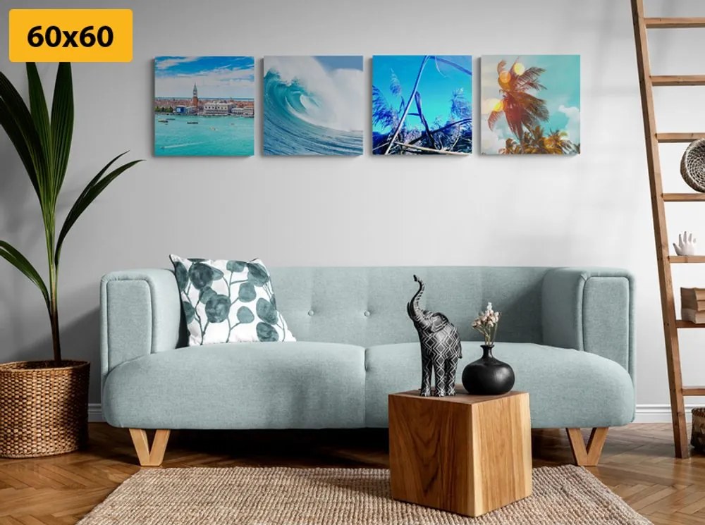 Set di quadri – Paesaggio marino