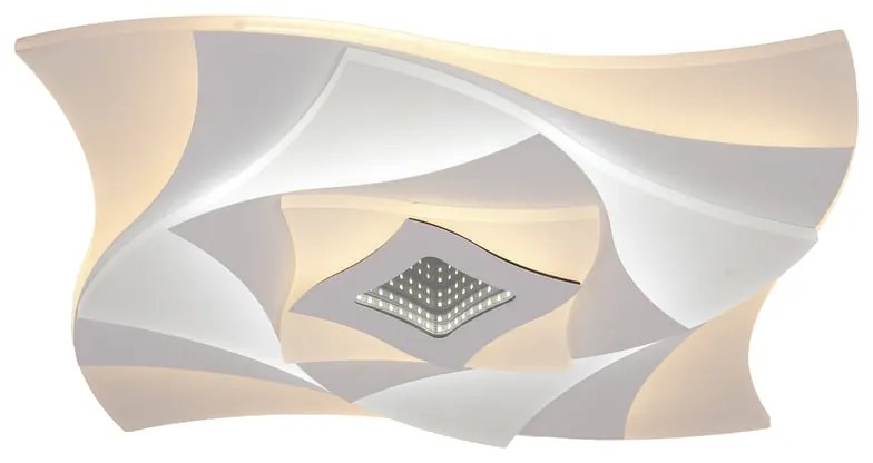 Plafoniera LED Clair bianco IP20 cct da bianco caldo a bianco freddo con regolazione di temperatura, 2800 lumen NOVECENTO