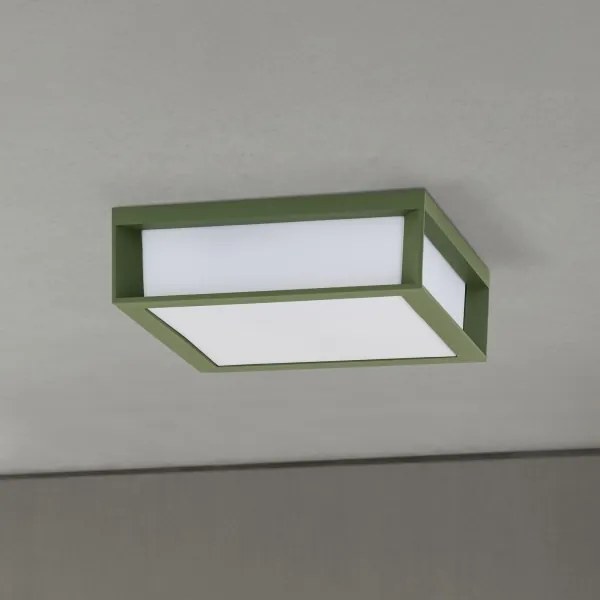 Orion - Lampada da esterno HENRY 2xE27/15W/230V 26x26 cm IP44 verde
