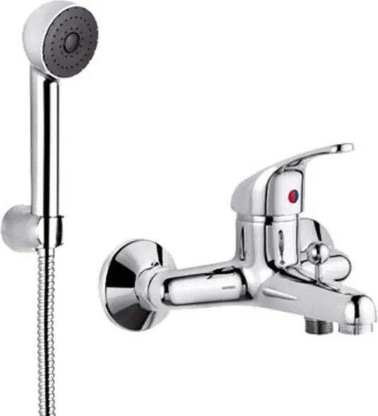 Miscelatore Vasca Esterno Oioli Venezia Cromato + Set Doccetta