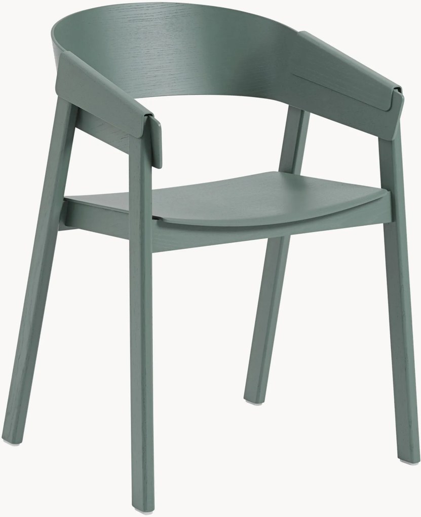 Sedia da pranzo in legno con braccioli Cover
