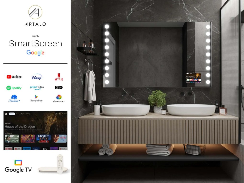 Specchio con LED illuminazione M14 premium